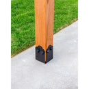 Simpson Strong-Tie Outdoor Accents 7.25 in. H X 6 in. W 12 Ga. Galvanized Steel Post Base