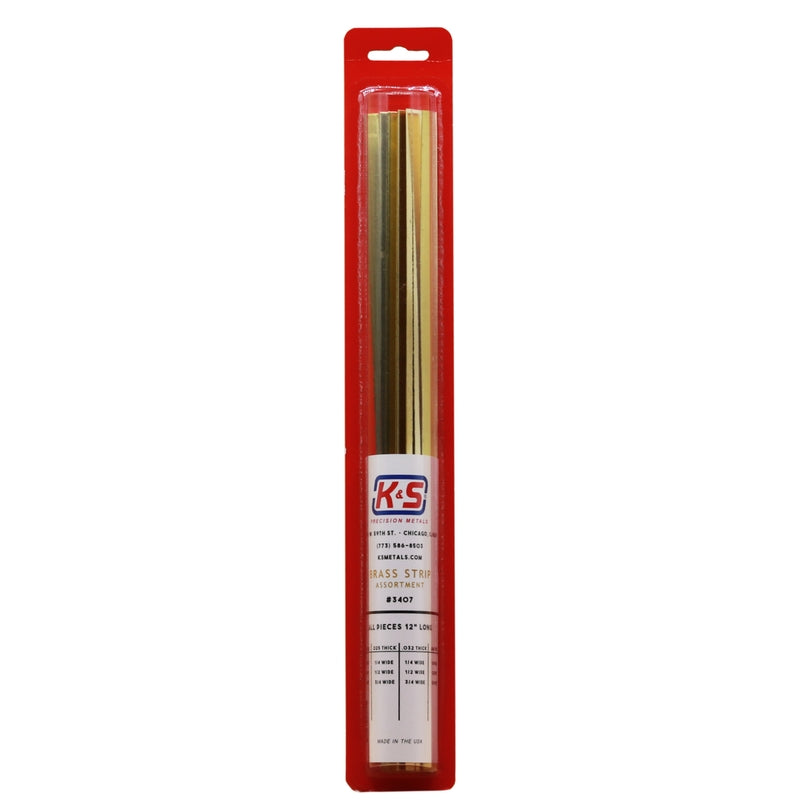 STRIP BRASS 12"L 12PK