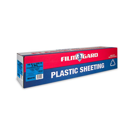 Film-Gard Plastic Sheeting 4 mil X 16 ft. W X 100 ft. L Polyethylene Black 1 pk