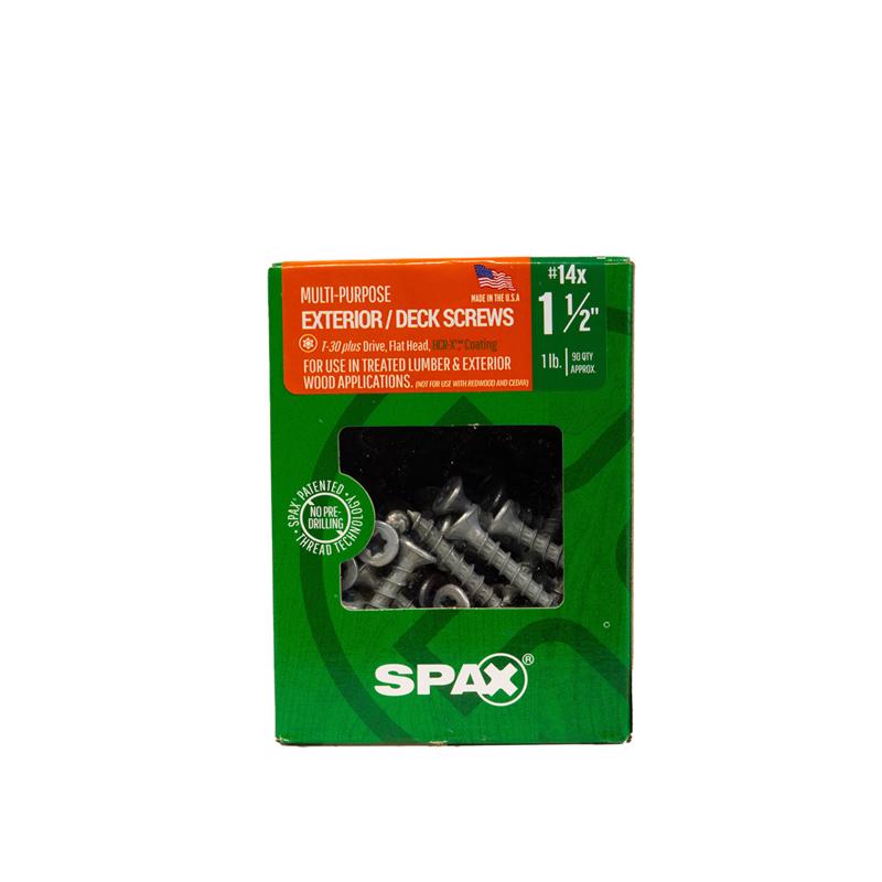 SPAX Multi-Material No. 14 Label X 1-1/2 in. L T30+ Flat Head Construction Screws 1 lb 90 pk