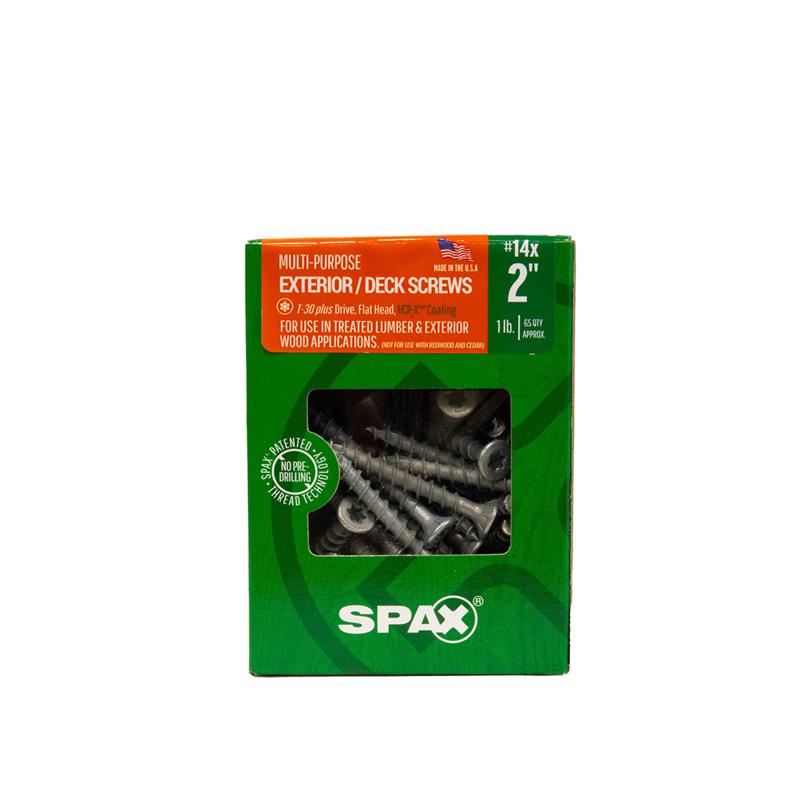 SPAX Multi-Material No. 14 Label X 2 in. L T30+ Flat Head Construction Screws 1 lb 65 pk