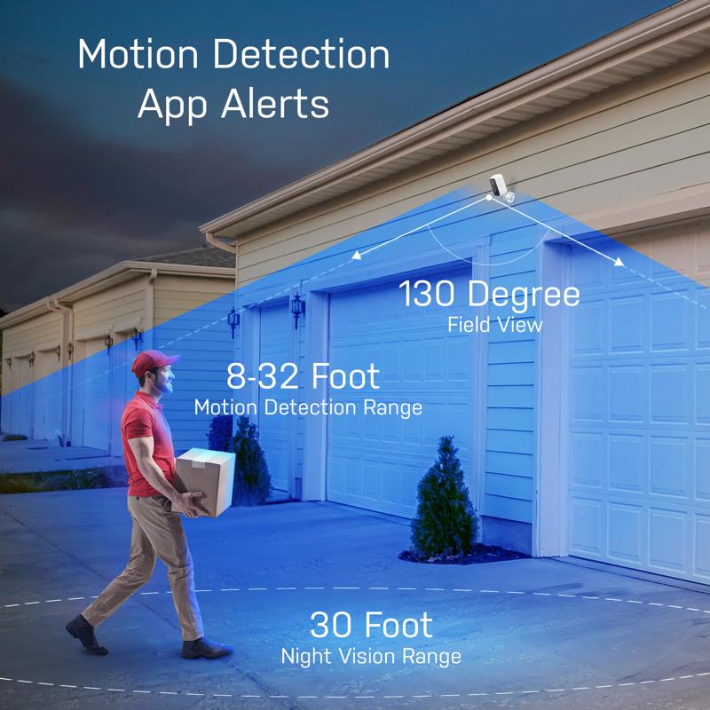 Feit Smart Home Battery Powered Outdoor Smart-Enabled Security Camera