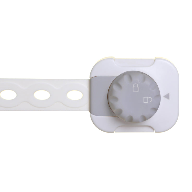 Dreambaby Twist 'N Lock Gray/White Plastic Adhesive Multi-Use Latch 2 pk