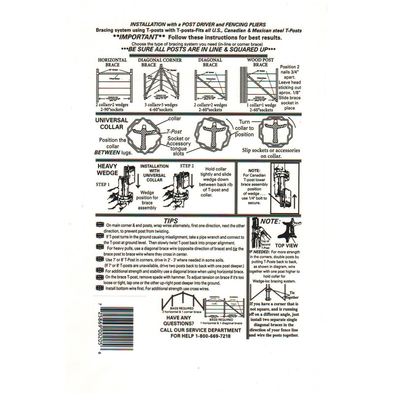 Wedge-Loc 2 in. H X 7.5 in. W Aluminum Corner Brace