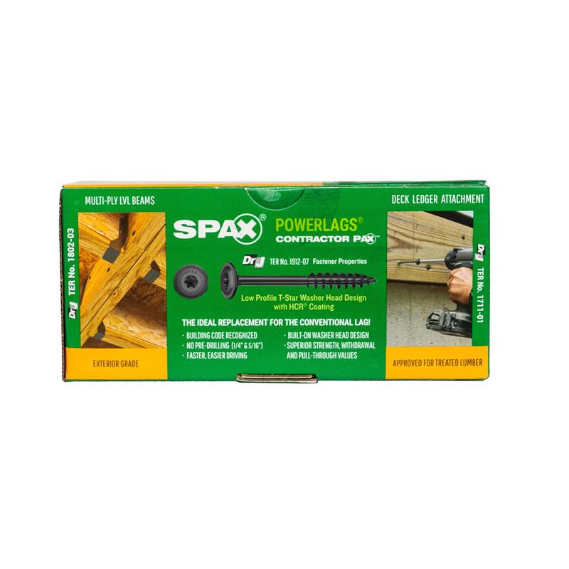 SPAX PowerLags 5/16 in. in. X 5 in. L T-40 Washer Head Structural Screws 50 pk