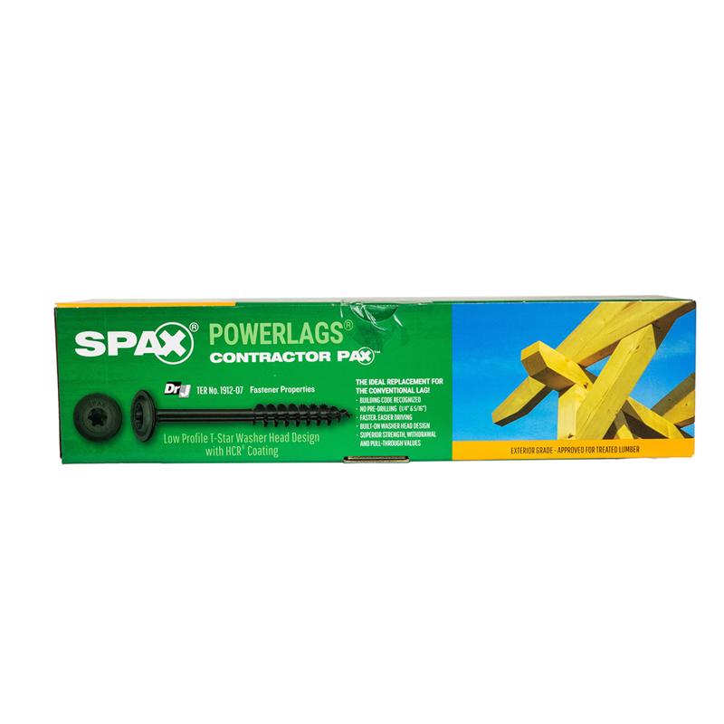 SPAX PowerLags 5/16 in. in. X 8 in. L T-40 Washer Head Structural Screws 50 pk