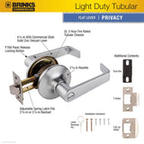 Brinks Privacy Lever Right or Left Handed
