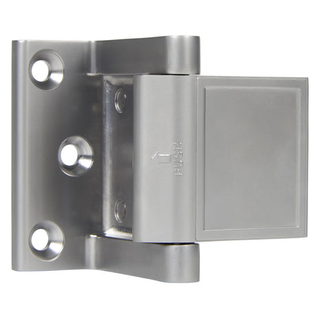 Brinks Zinc Satin Chrome Silver Door Stop Mounts to base trim