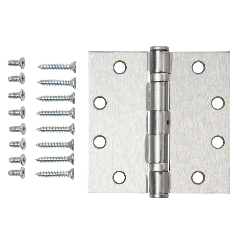 Brinks 4.5 in. L Satin Chrome Door Hinge 1 pk