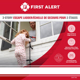 First Alert 24 ft. H Fire Escape Ladder 375 lb. capacity