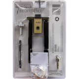 Larson Aged Bronze Brown Zinc Mortise Latch 1 pk