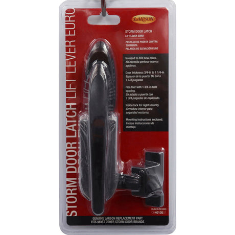 LATCH LFT LEVER EURO BLK