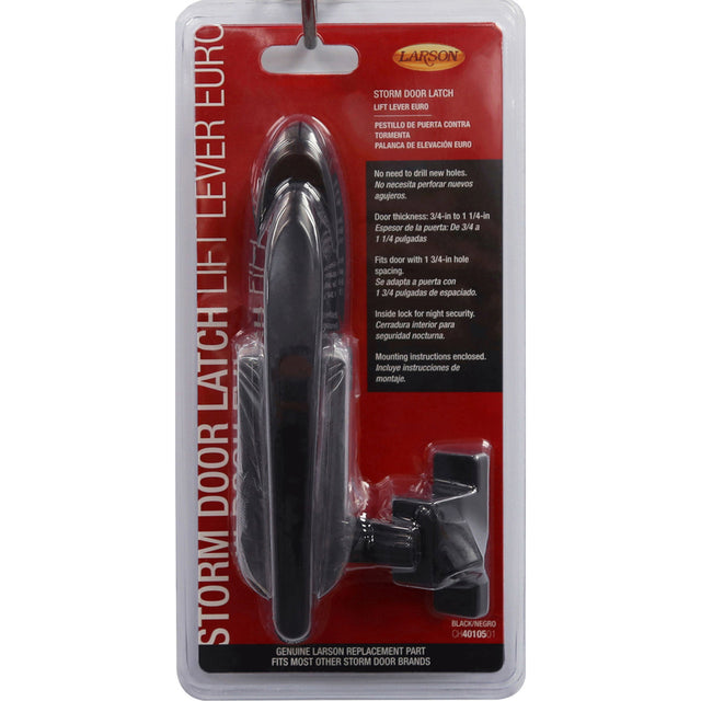 LATCH LFT LEVER EURO BLK