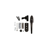 Larson Euro Black Zinc Lift Lever Latch 1 pk