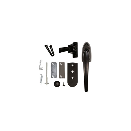 Larson Euro Black Zinc Lift Lever Latch 1 pk