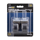 CASTER PLATE RBR 2" 2PK