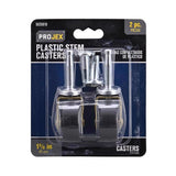 CASTR 1-5/8" ST BL 2PK