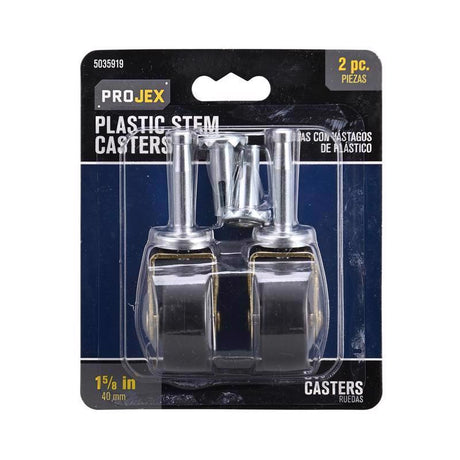 CASTR 1-5/8" ST BL 2PK
