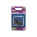 TIP LEG PLST BLK 1/2"4PK