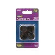 TIP LEG PLST BLK 3/4"4PK