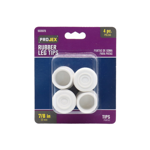 TIP LEG RUBR OWHT7/8"4PK