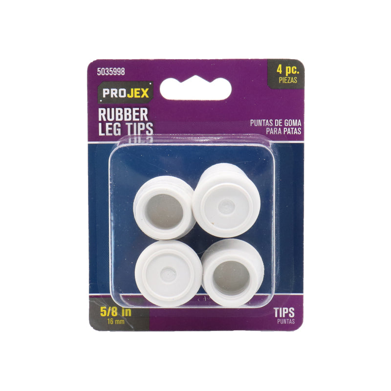 TIP LEG RBBR OWHT5/8"