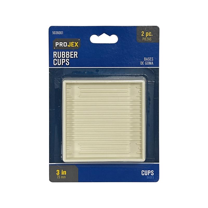 CUP CSTR 3" SQ WHT 4PK