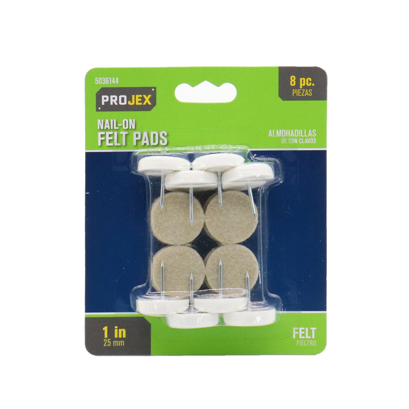 FELT PADS 1" 8PK