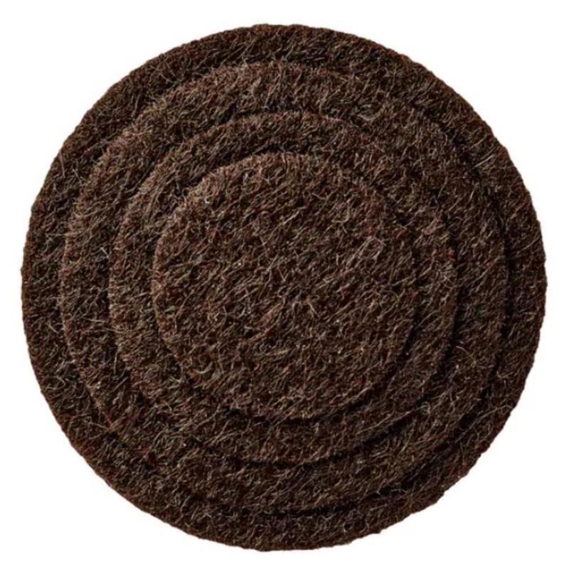 3M Scotch Felt Self Adhesive Protective Pad Brown Round 1.5 in. W 20 pk
