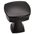 KNOB 1-1/4"SQR MTBLK 1PK