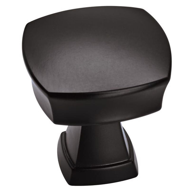 KNOB 1-1/4"SQR MTBLK 1PK