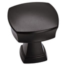KNOB 1-1/4"SQR MTBLK 1PK
