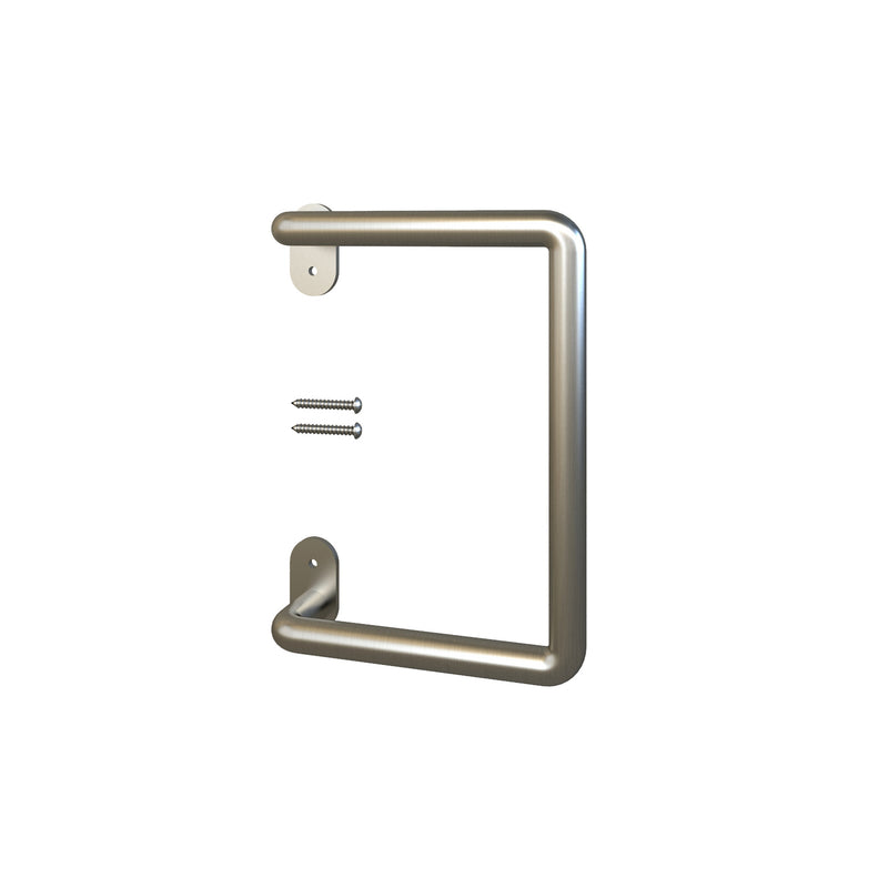 National Hardware Troy Satin Nickel Silver Steel Pull Handle 1 pc