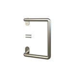 National Hardware Troy Satin Nickel Silver Steel Pull Handle 1 pc