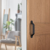 National Hardware Charleston Matte Black Steel Pull Handle 1 pc