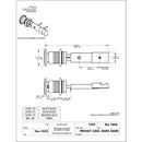 National Hardware Satin Nickel Steel/Zinc Sliding Door Lock