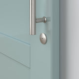 National Hardware Satin Nickel Steel/Zinc Sliding Door Lock