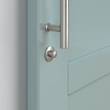 National Hardware Satin Nickel Steel/Zinc Sliding Door Lock