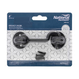 National Hardware Matte Black Steel Hook and Eye Closure 1 pc