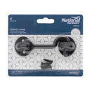 National Hardware Matte Black Steel Hook and Eye Closure 1 pc