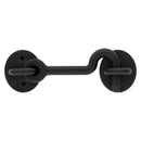 National Hardware Matte Black Steel Hook and Eye Closure 1 pc
