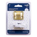 National Hardware Brushed Gold Aluminum Double Floor Guide 1 pc