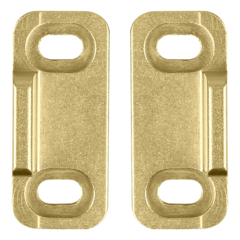 National Hardware Brushed Gold Aluminum Double Floor Guide 1 pc