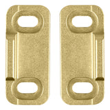 National Hardware Brushed Gold Aluminum Double Floor Guide 1 pc