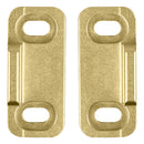 National Hardware Brushed Gold Aluminum Double Floor Guide 1 pc