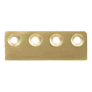 National Hardware 3-1/8 in. L Brushed Gold Steel Sliding Door Hardware Connecting Adapter 1 pk