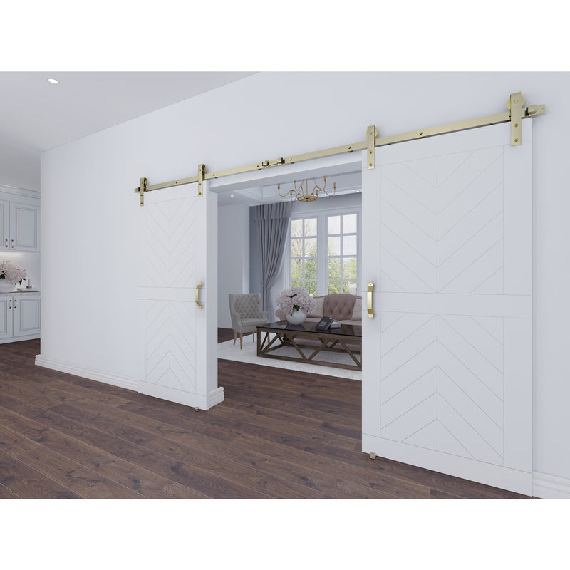 National Hardware Charleston Brushed Gold Steel Pull Handle 1 pc