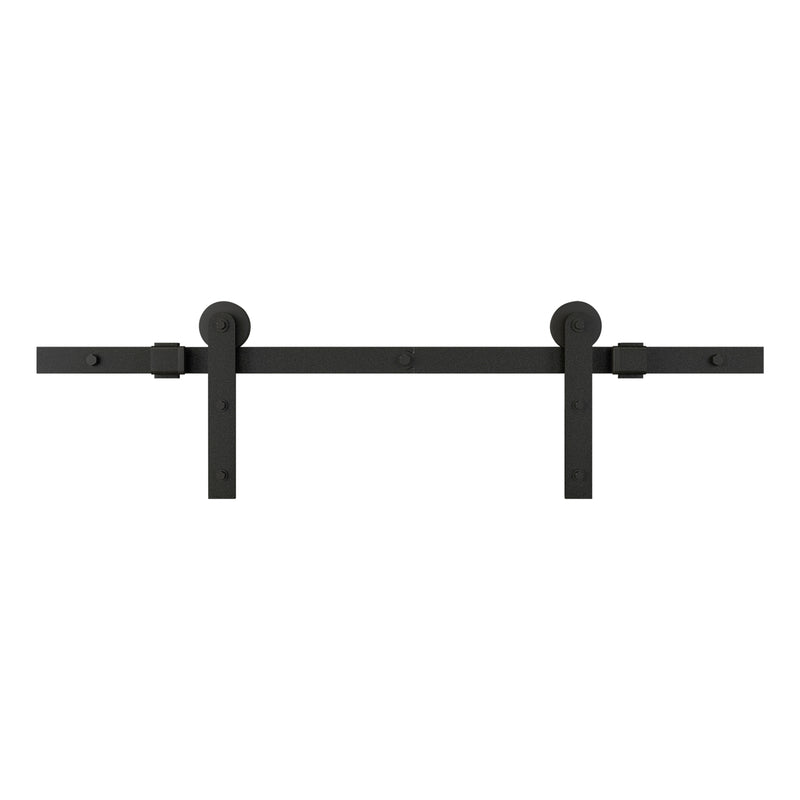 National Hardware Builder Matte Black Steel Barn Door Hanger Kit 1 pc