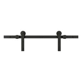 National Hardware Builder Matte Black Steel Barn Door Hanger Kit 1 pc