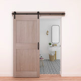 National Hardware Builder Matte Black Steel Barn Door Hanger Kit 1 pc